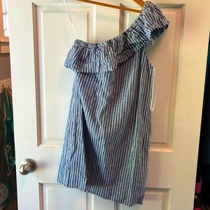 Madewell one strap ruffle dress